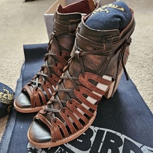 Freebird by Steven, Wazee Bootie Cognac, Size 8